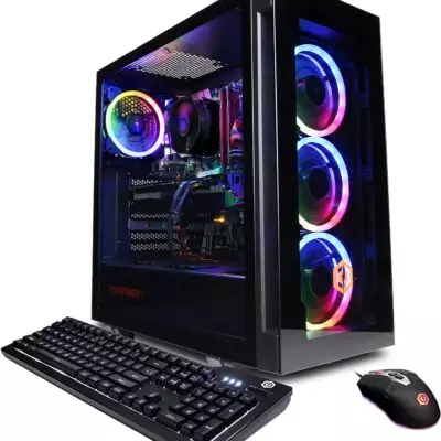 CyberpowerPC Gamer Xtreme VR Gaming PC, Intel Core i7-12700F 2.1GHz, GeForce RTX 3060 12GB, 16GB DDR4, 1TB NVMe SSD, WiFi & Win 11 Home (GXiVR8040A12), Black